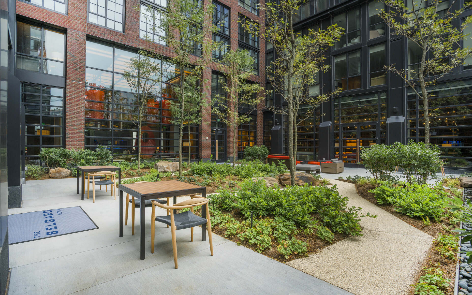 Courtyard with seating