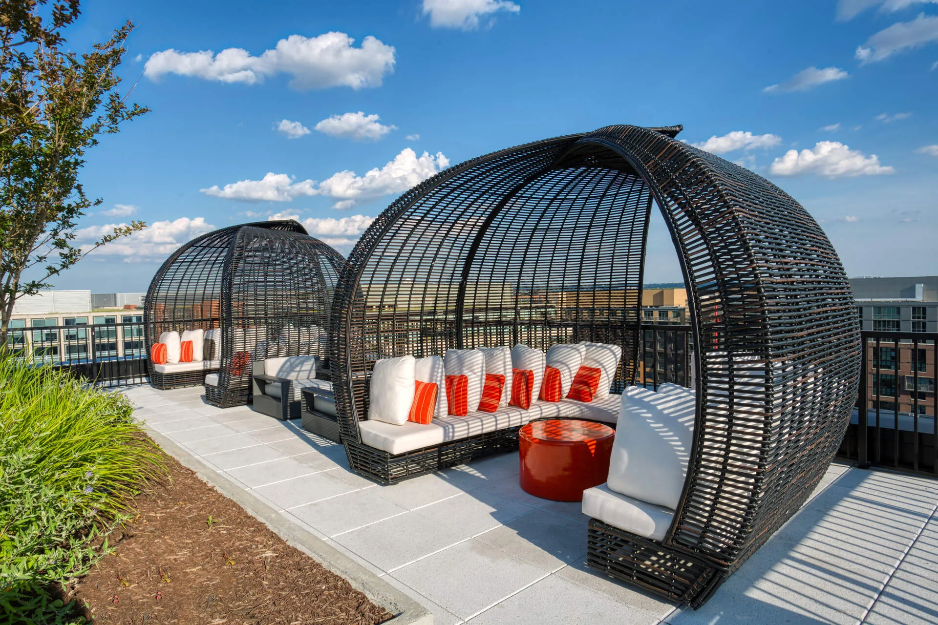 Rooftop seating