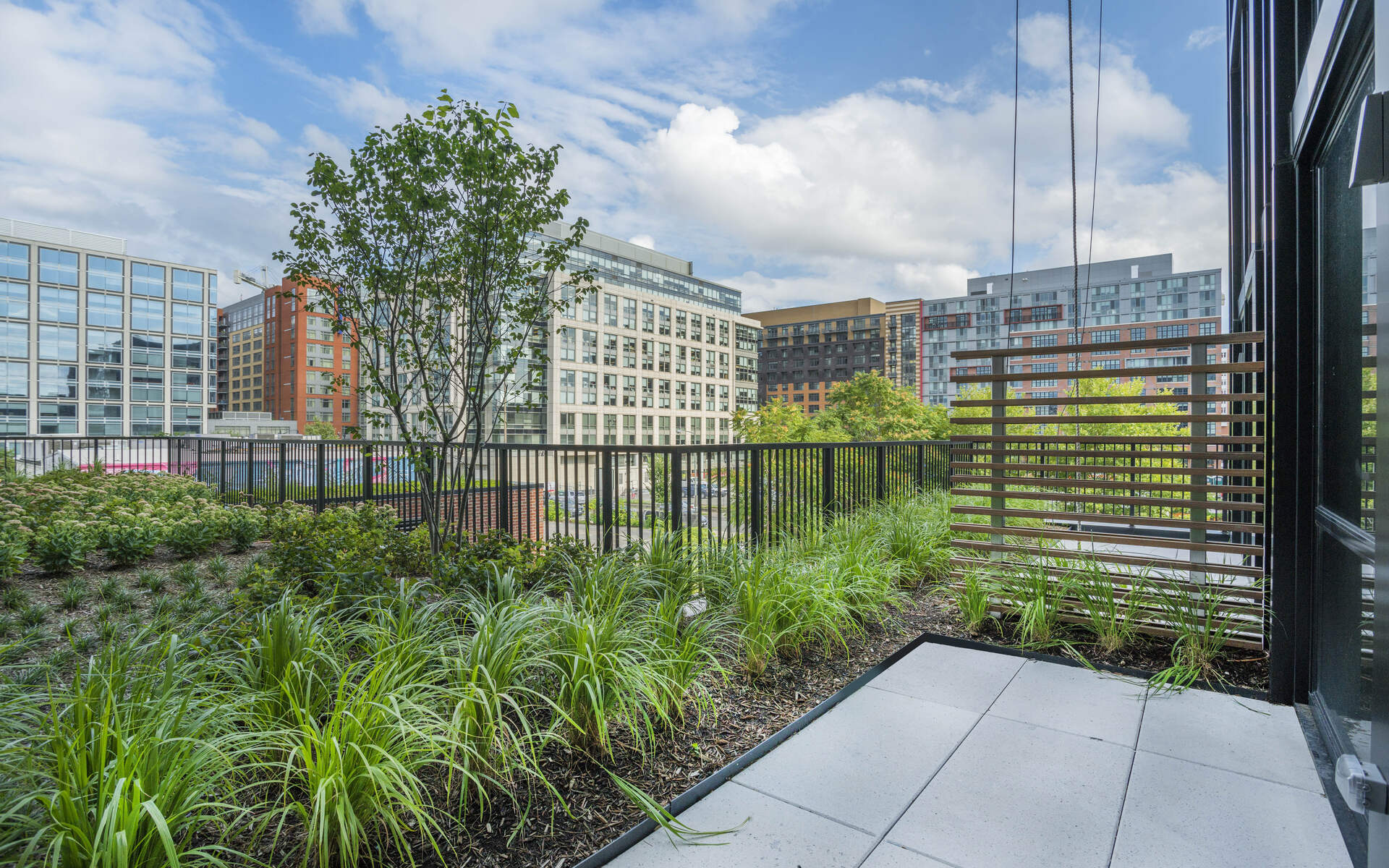 Private apartment patio